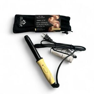 SUTRA Mini Ceramic Curling Iron in Pastel Yellow
